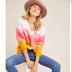 Anthropologie Simone Striped Sweater